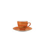 Tasse à thé + sous-tasse 190 ml en porcelaine orange | Tasses & mugs | 3 700 CFA , dakar, Sénégal