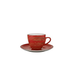 Tasse à thé + sous-tasse 190 ml en porcelaine rouge | Tasses & mugs | 3 700 CFA , dakar, Sénégal