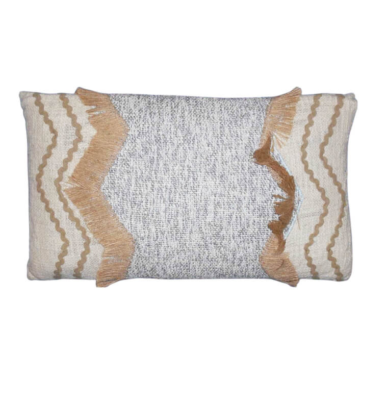Coussin déco 30 x 50 cm gris et marron | Coussins déco , Dakar, Sénégal