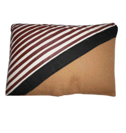 Coussin déco 100 % coton 30 x 45 cm marron et blanc | Coussins déco , Dakar, Sénégal