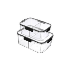 Boîte à provision avec couvercle en plastique sans BPA - Lot de 2 | Boites de conservation alimentaire | 5 900 CFA , dakar, S...