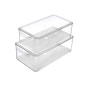 Boîte organisateur de frigo avec couvercle transparent/blanc - Lot de 2, taille L | Organisation | 9 100 CFA , dakar, Sénégal