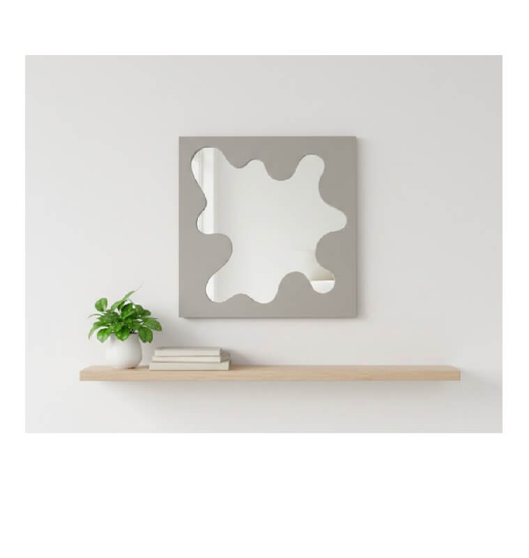 Miroir design 40 x 40 cm gris mat | Miroirs , Dakar, Sénégal