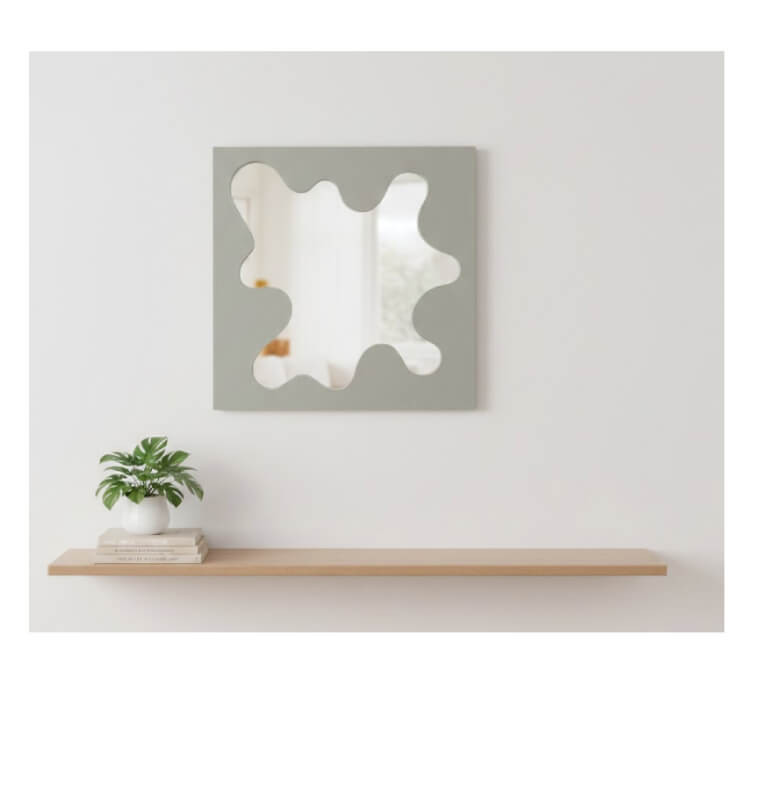 Miroir mural design 40 x 40 cm vert mat | Miroirs , Dakar, Sénégal