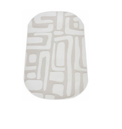 Tapis géométrique blanc, 80 x 120 cm | Tapis décoratifs , Dakar, Sénégal