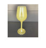 Verre sur pied 440 ml en verre jaune poudré | Verres & carafes | 2 500 CFA , dakar, Sénégal
