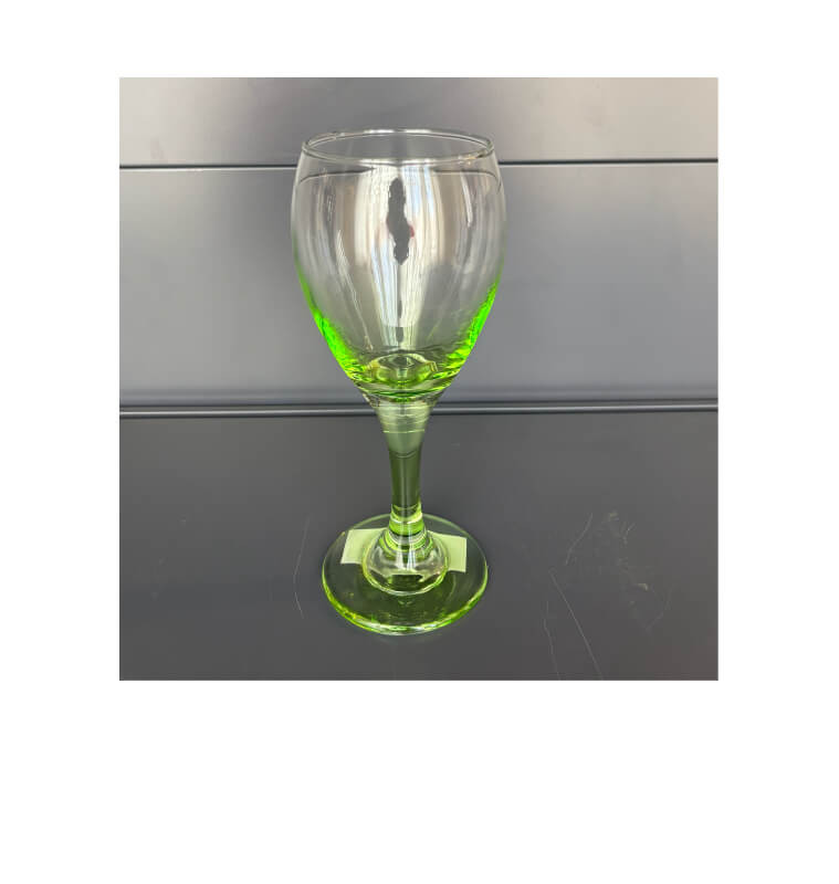 Verre sur pied 330 ml en verre vert | Verres & carafes | 1 800 CFA , dakar, Sénégal