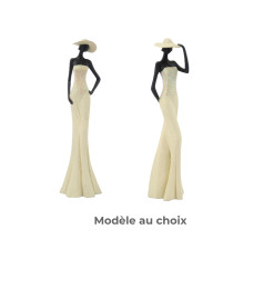 Statuette 40 cm femme moderne robe crème | Statuettes , Dakar, Sénégal