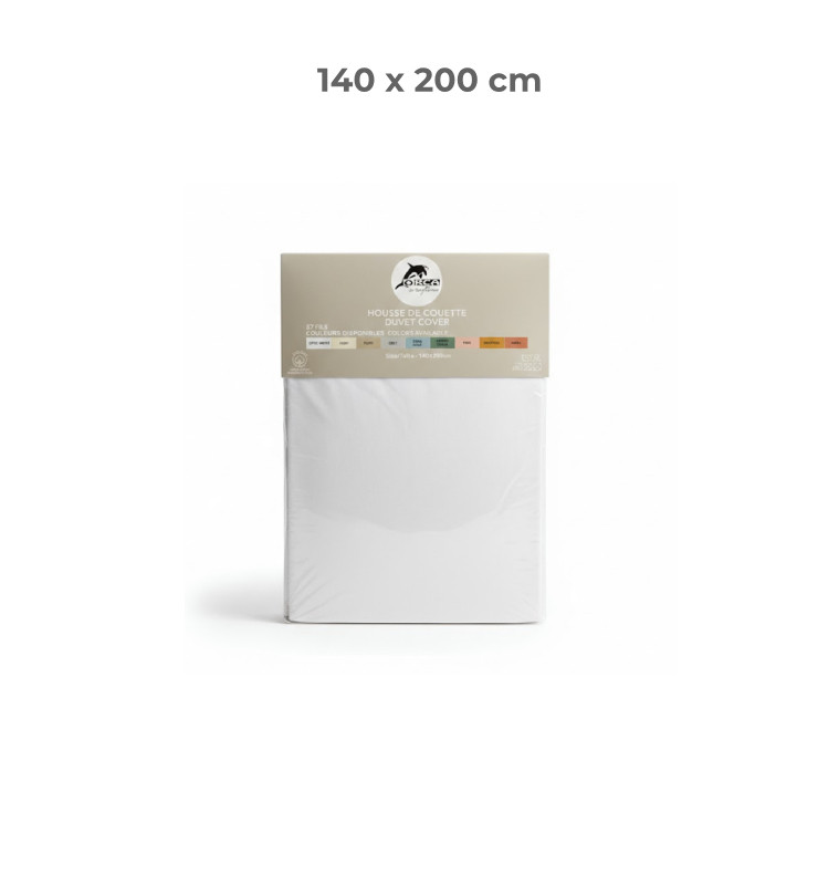 Housse de couette 140 × 200 cm 100 % coton 57 fils blanc optic | Linge de lit , Dakar, Sénégal