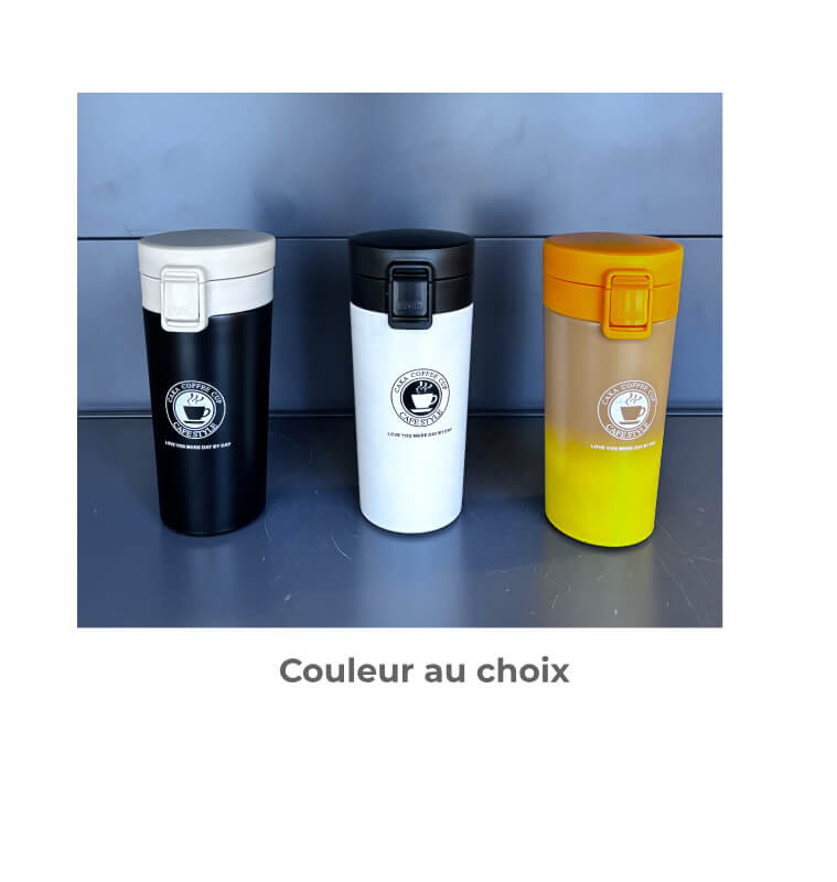 Mug isotherme en inox coloré 380 ml | Conservation chaud/froid | 3 900 CFA , dakar, Sénégal