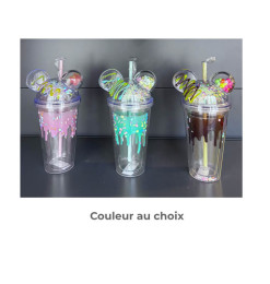 Mug double paroi en plastique boule de glace 450 ml avec paille | Distributeurs de boissons & mugs avec paille | 6 300 CFA , ...