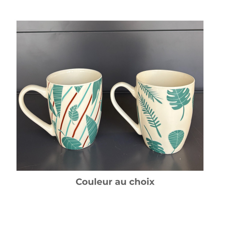 Mug motif feuille 330 ml | Tasses & mugs | 800 CFA , dakar, Sénégal