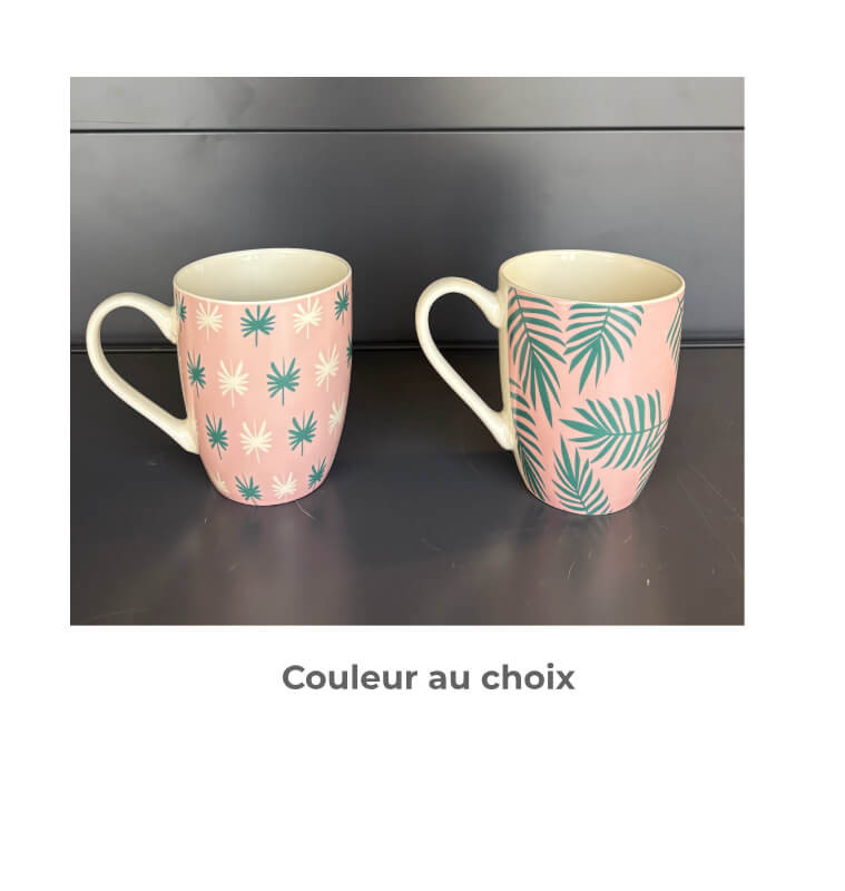 Mug motif feuille 330 ml | Tasses & mugs | 800 CFA , dakar, Sénégal