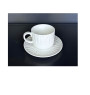 Tasse espresso avec sous-tasse en porcelaine blanche, 100 ml | Vaisselle en porcelaine blanche | 1 400 CFA , dakar, Sénégal