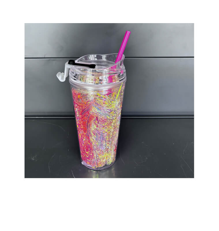 Mug double paroi en plastique 450 ml avec paille | Distributeurs de boissons & mugs avec paille | 3 400 CFA , dakar, Sénégal