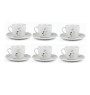 Coffret tasses à thé avec sous-tasses en porcelaine 200 ml - 12 Pcs | Tasses & mugs | 16 500 CFA , dakar, Sénégal