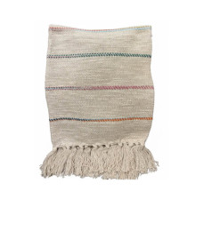 Plaid 125 x 150 cm 100 % coton beige | Plaids & jetés , Dakar, Sénégal