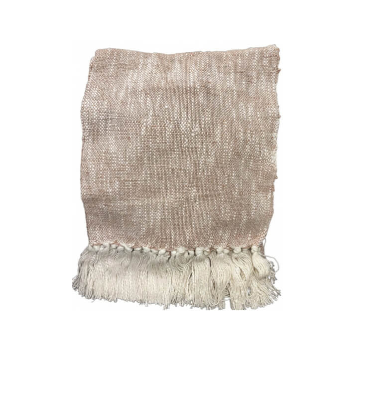 Plaid 125 x 150 cm 100 % coton taupe | Plaids & jetés , Dakar, Sénégal