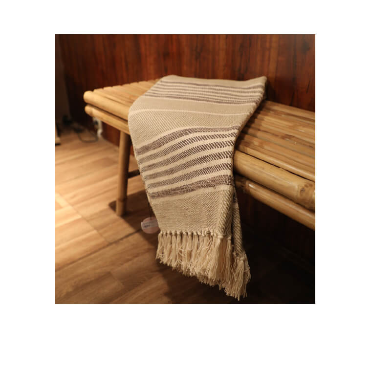 Plaid 125 x 150 cm 100 % coton gris | Plaids & jetés , Dakar, Sénégal