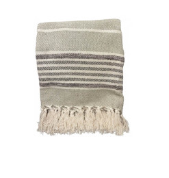 Plaid 125 x 150 cm 100 % coton gris | Plaids & jetés , Dakar, Sénégal