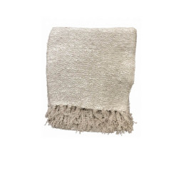 Plaid 125 x 150 cm 100 % coton beige | Plaids & jetés , Dakar, Sénégal