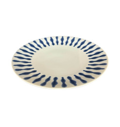 Assiette plate 27 cm Sonar en céramique bleue | Assiettes & coffrets d'assiettes | 3 800 CFA , dakar, Sénégal