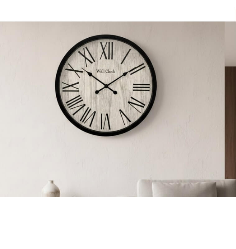 Horloge murale 60 x 60 cm noire | Horloges , Dakar, Sénégal