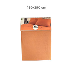 Drap plat 180 x 290 cm 100 % coton 57 fils moka | Linge de lit , Dakar, Sénégal