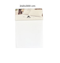 Drap plat 240 x 300 cm 100 % coton 57 fils blanc optic | Linge de lit , Dakar, Sénégal