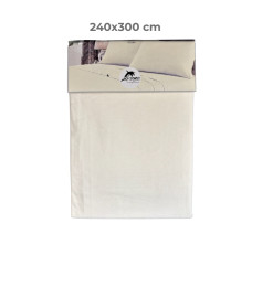 Drap plat 240x300 cm 100 % coton 57 fils ivoire | Linge de lit , Dakar, Sénégal