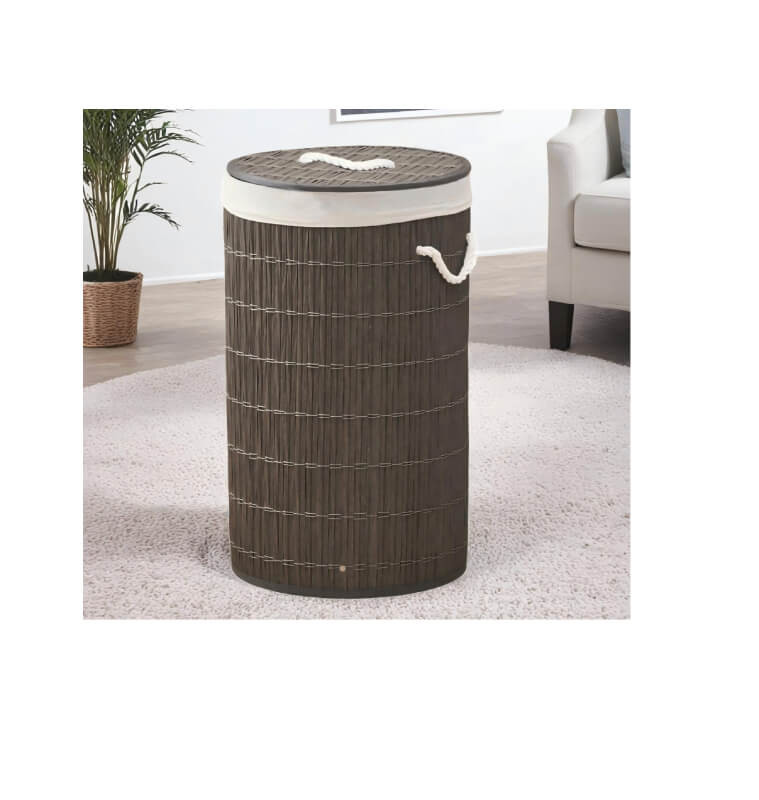 Panier à linge 35 x 60 cm, 58 L en PE et rotin gris foncé | Paniers à linge | 14 000 CFA , dakar, Sénégal