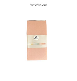 Drap housse 90 x 190 cm 100 % coton 57 fils rose | Linge de lit , Dakar, Sénégal