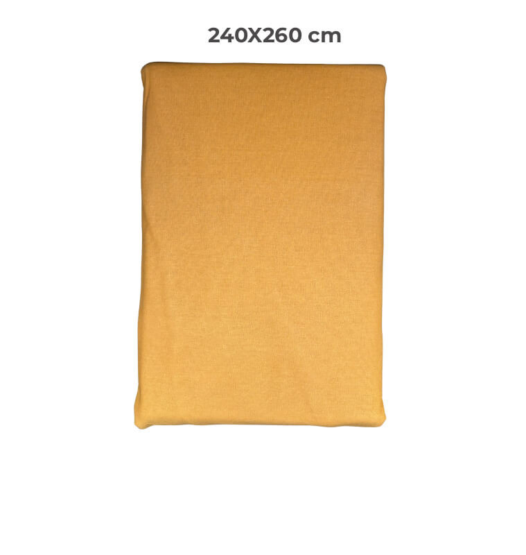 Housse de couette 240 x 260 cm 100 % coton 57 fils moutarde | Linge de lit , Dakar, Sénégal