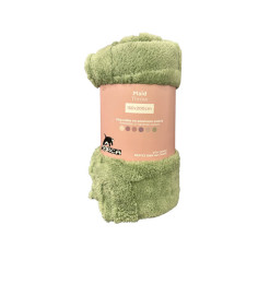 Plaid vert extra doux 150x200, 220 GSM en polyester | Plaids & jetés , Dakar, Sénégal