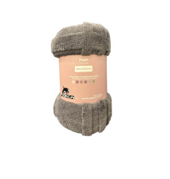 Plaid gris foncé extra doux 150x200, 220 GSM en polyester | Plaids & jetés , Dakar, Sénégal