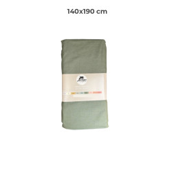 Drap housse 140 x 190 cm 100 % coton 57 fils vert forest | Linge de lit , Dakar, Sénégal