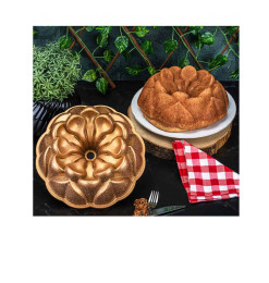 Moule à cake rond aluminium granite noir, 25 cm