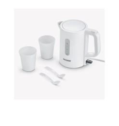 Bouilloire électrique de voyage 0,5 L 1000 W blanc avec tasses incluses, SEVERIN | Machines à café & Bouilloires électriques ...