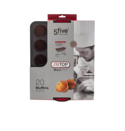 Moule 20 Muffins Silicone "Silitop" Noir et rouge | Pâtisserie | 19 900 CFA , dakar, Sénégal