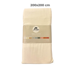 Drap housse 200 x 200 cm 100 % coton 57 fils ivoire | Linge de lit , Dakar, Sénégal