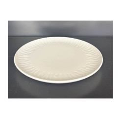 Assiette plate 26,2 cm ethnique en porcelaine blanche | Vaisselle en porcelaine blanche | 3 200 CFA , dakar, Sénégal