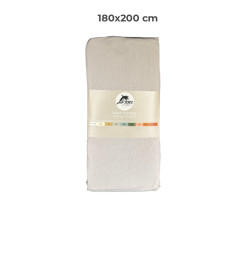 Drap housse 180 x 200 cm 100 % coton 57 fils gris | Linge de lit , Dakar, Sénégal