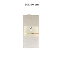 Drap housse 90 x 190 cm 100 % coton 57 fils gris | Linge de lit , Dakar, Sénégal