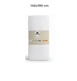 Drap housse 140 x 190 cm 100 % coton 57 fils blanc optic | Linge de lit , Dakar, Sénégal