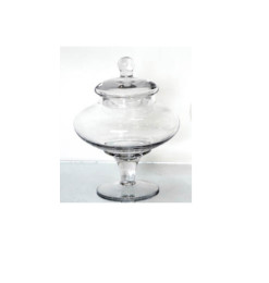 Bonbonnière sur pied en verre transparent 10,5 x 23 cm | Bocaux & bonbonnières | 8 500 CFA , dakar, Sénégal