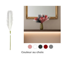 Tige florale artificielle effet pampa 58 cm | Plantes & fleurs artificielles , Dakar, Sénégal