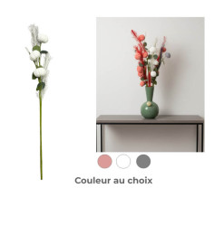 Bouquet artificiel boules veloutées et plumes 140 cm | Plantes & fleurs artificielles , Dakar, Sénégal