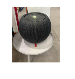 Fontaine décorative ronde en polyresine noire 37x37x30 cm avec LED et pompe 2.2W