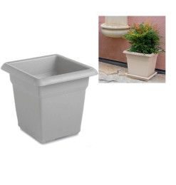 Pot de fleur carré 45x45x40 cm gris