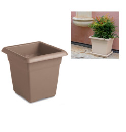 Pot de fleur carré 45x45x40 cm Moka